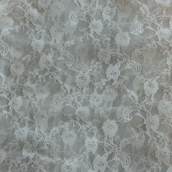 Lace, white transparent long sleeve shirt - Picture 3 of 3